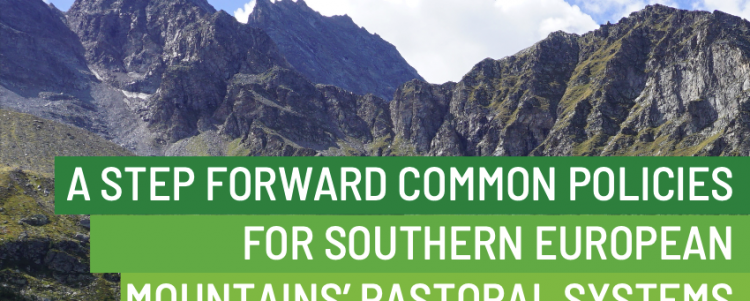 A STEP FORWARD COMMON POLICIES FOR SOUTHERN EUROPEAN MOUNTAINS’ PASTORAL SYSTEMS